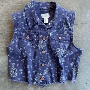 Levi’s Paisley Denim Vest